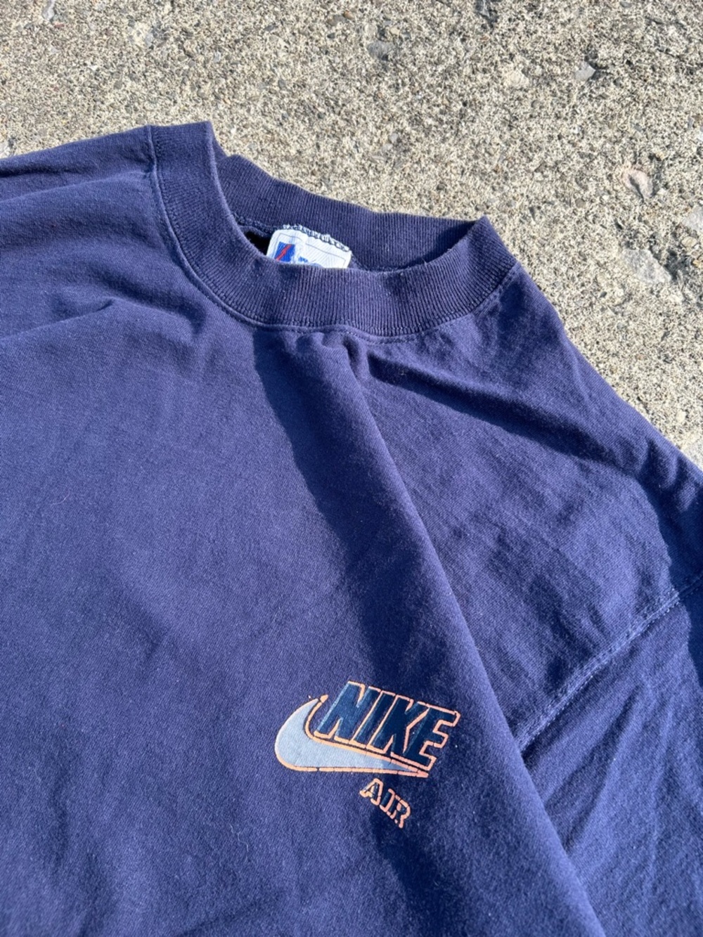 Vintage Nike Air Navy Blue bootleg tee